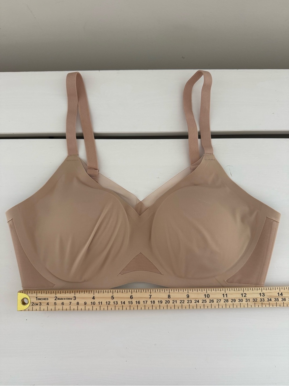 Honeylove CrossOver Bra Original Sand Nude Wireless Bra Size M - Picture 8 of 8